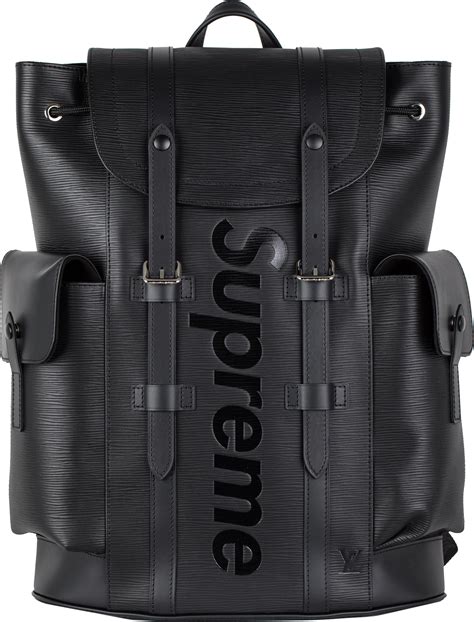 louis vuitton x supreme christopher backpack epi pm black 8500|louis vuitton x supreme backpack.